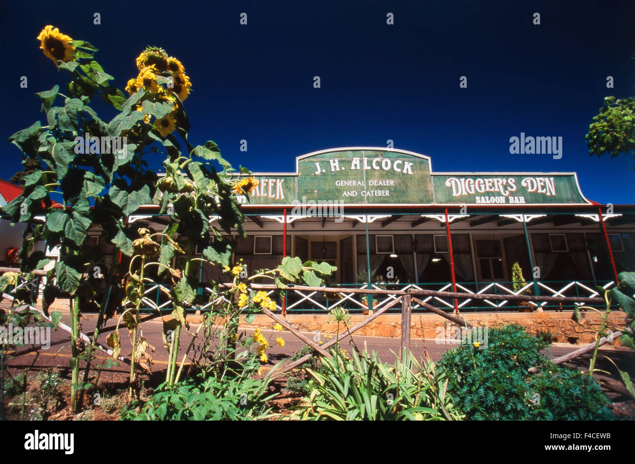 South Africa, Mpumalanga, Digger Den Salon, Klein Drakensberg Area, Town of pilgrim rest. (Large format sizes available) Stock Photo