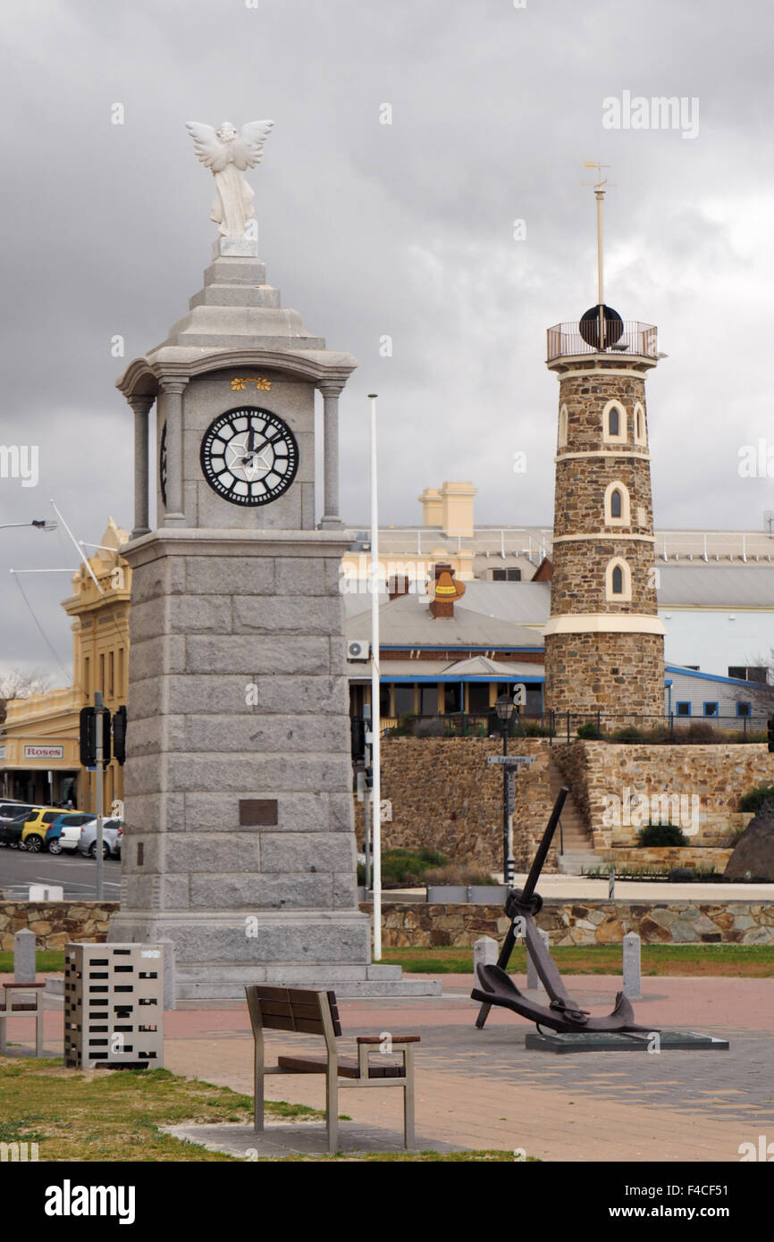 World War I memorial clock, and a time ball tower, Semaphore, Adelaide