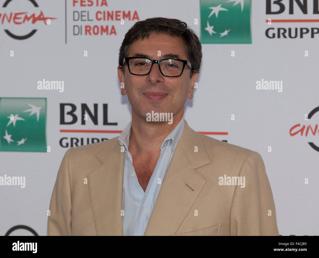 Rome, Italy. 16th October, 2015. Antonio Monda, Artistic Director of the  10th Rome Film Fest at a photo call on the opening day Stock Photo - Alamy