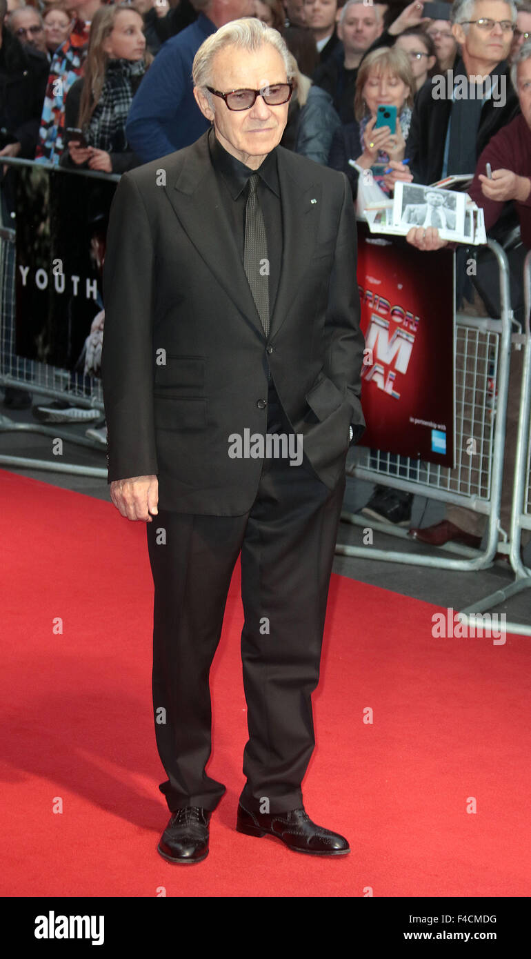 London, UK. October 15, 2015 - Harvey Keitel attending 'Youth' screening at BFI London Film Festival at Odeon, Leicester Square in London, UK. Credit:  Stills Press/Alamy Live News Stock Photo