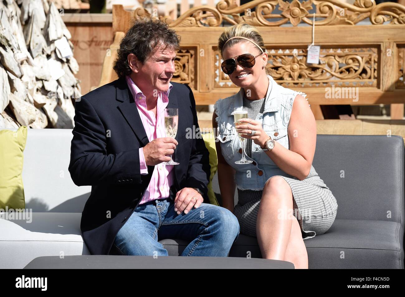 Kerry Katona attends The Garden Furniture Centre showroom product