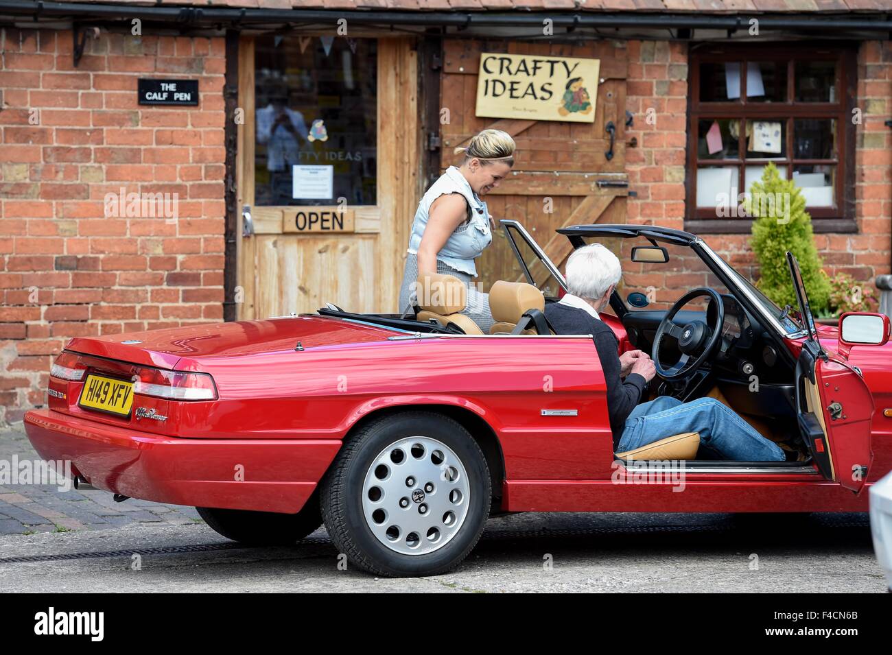 Kerry Katona attends The Garden Furniture Centre showroom product