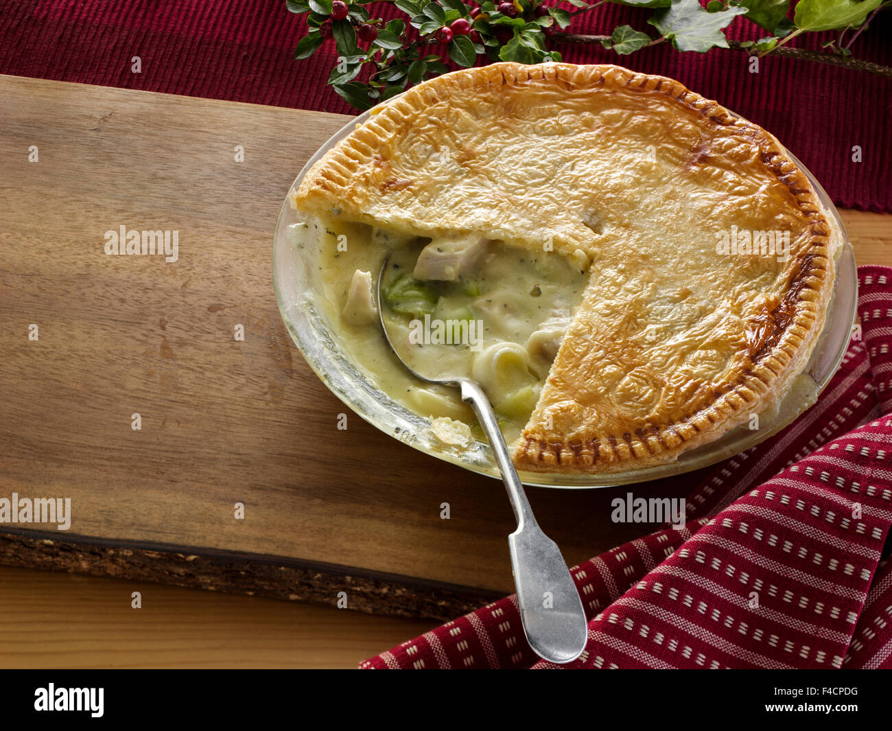 Turkey pie Stock Photo