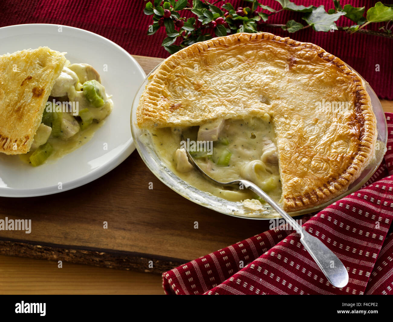 Turkey pie Stock Photo