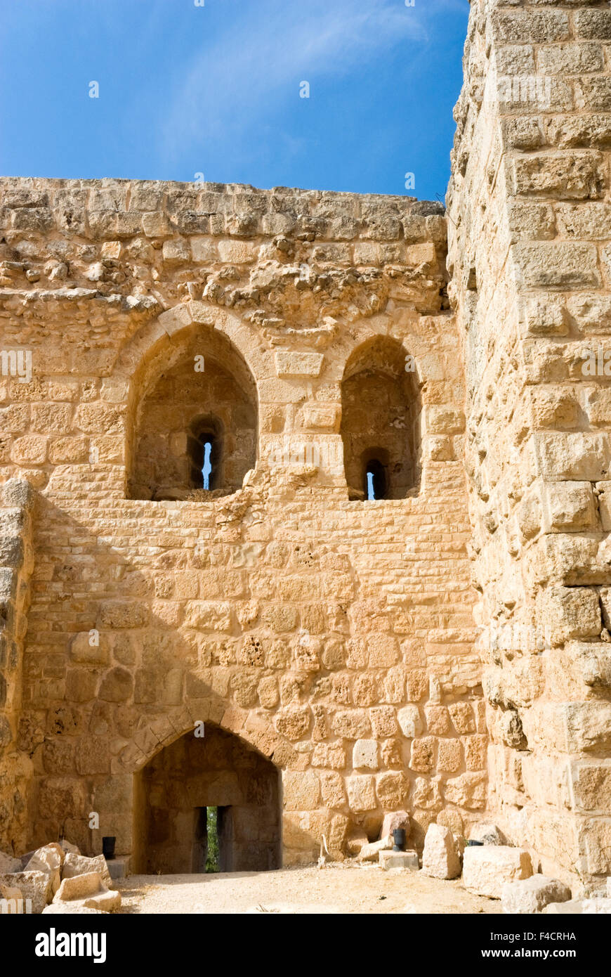 Muslim military fort of Ajloun, Jordan. Stock Photo