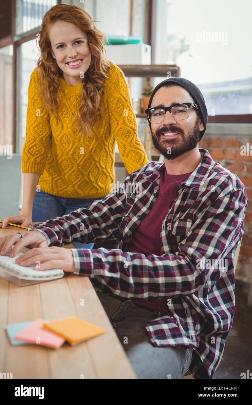 Portrait of smiling business people Stock Photo - Alamy