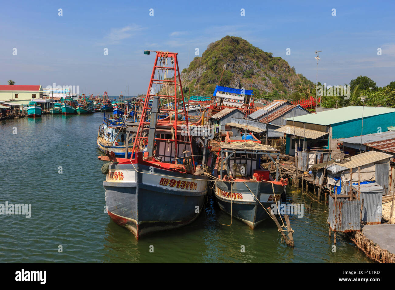 Rach Gia Harbor. Vietnam, Indochina, South East Asia. Orient. Asia