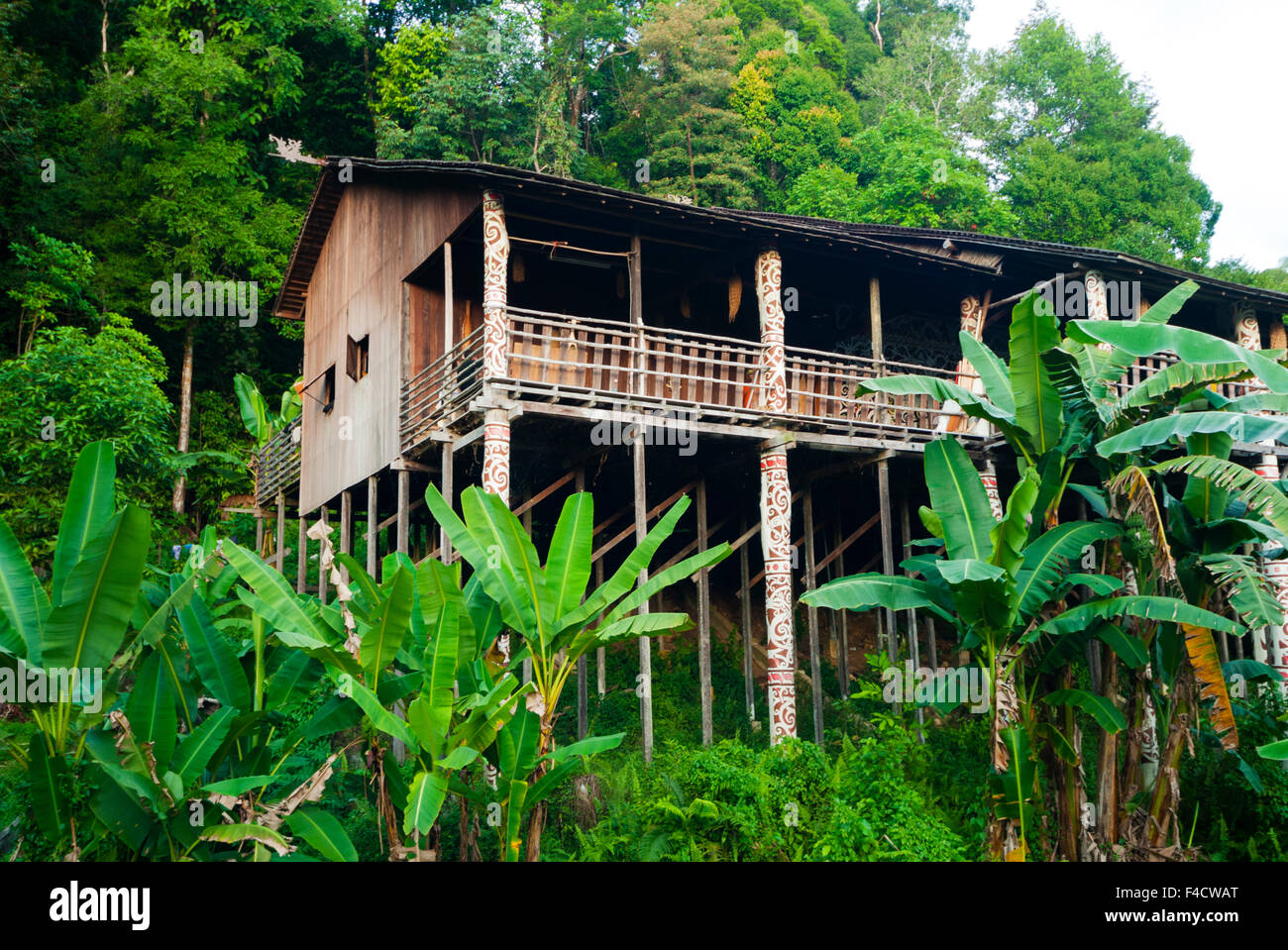 Longhouse, Rainforest World Music Festival in Kuching, Malaysian Borneo
