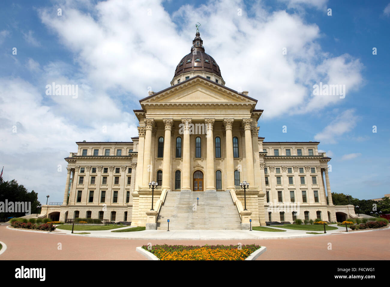 Kansas State Capitol building located in Topeka, Kansas, USA. Stock Photo