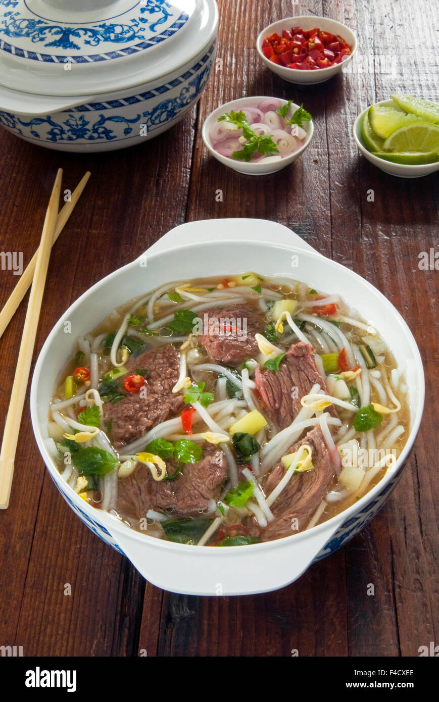 Vietnamese Pho beef broth, Vietnam, Asia Stock Photo Alamy