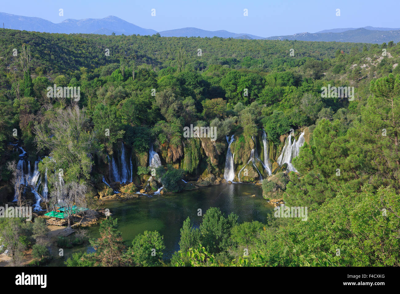 The Kravice Waterfalls in Bosnia-Herzegovina Stock Photo