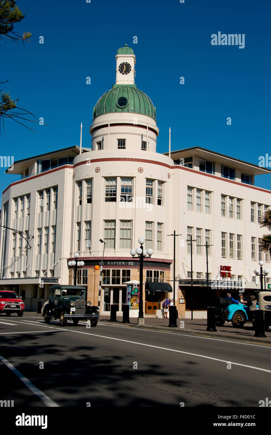 New Zealand, North Island. Napier, known as the Art Deco Capital of the World. The Dome New Zealand, North Island. Napier, known as the Art Deco Capital of the World. The Dome
