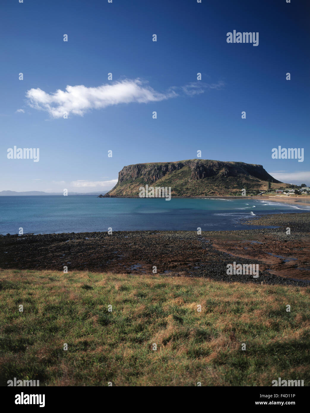 Australia, Tasmania, North West Tasmania, Stanley, Daytime view of Circular Head Council. (Large format sizes available) Stock Photo