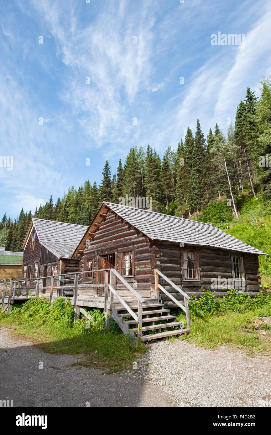 Historic old gold town Barkerville, British Columbia, Canada Stock