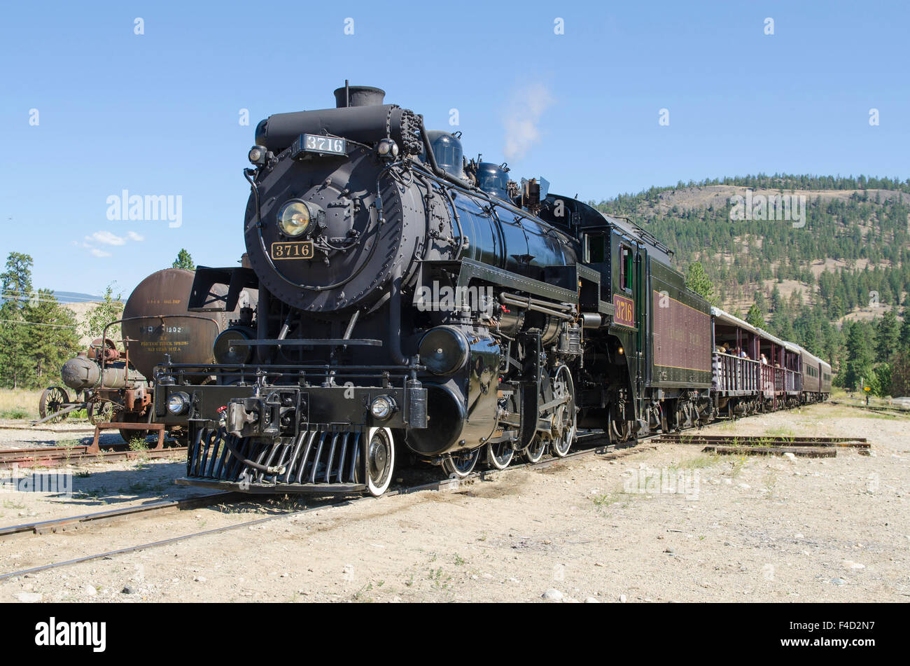 Kettle Valley Steam Railway, Summerland, British Columbia, Canada Stock ...