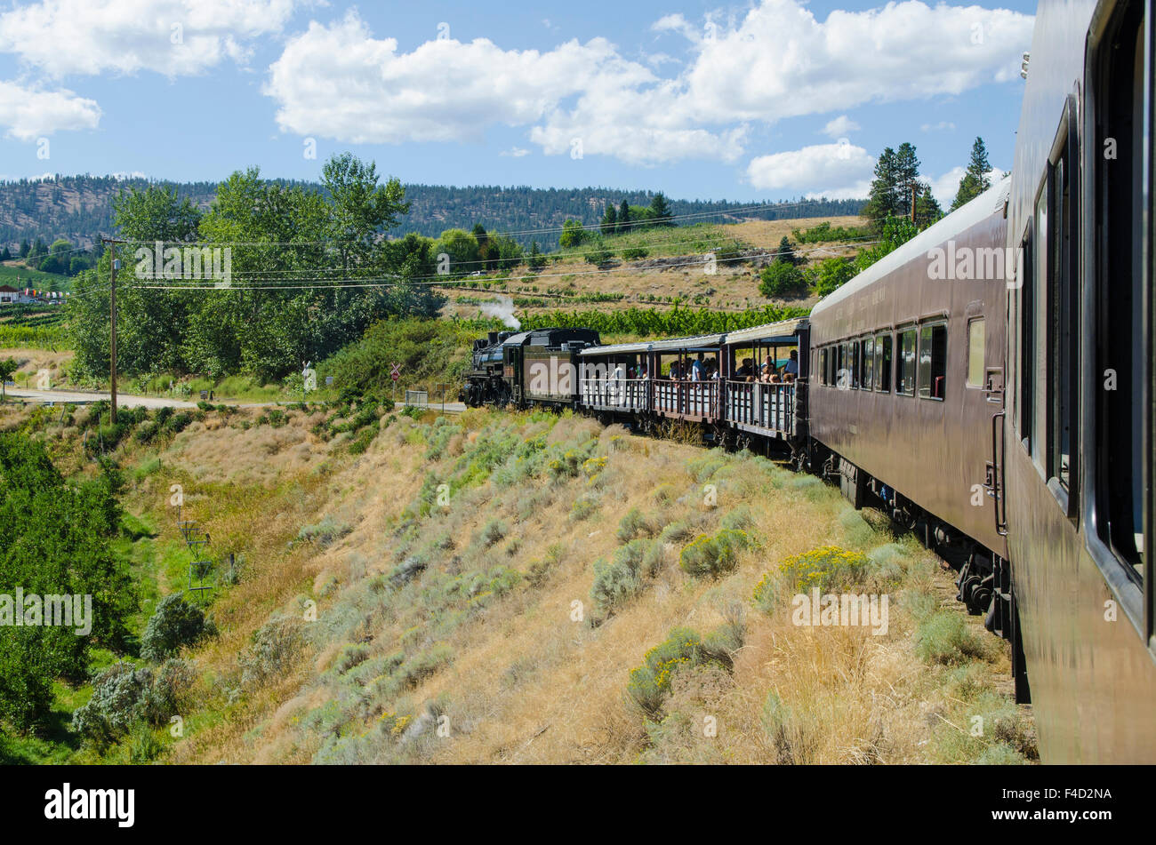 Kettle Valley Steam Railway, Summerland, British Columbia, Canada Stock