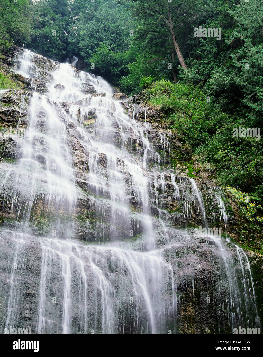 Bridal Veil Falls in Bridal Veil Falls Provincial Park. (Large format