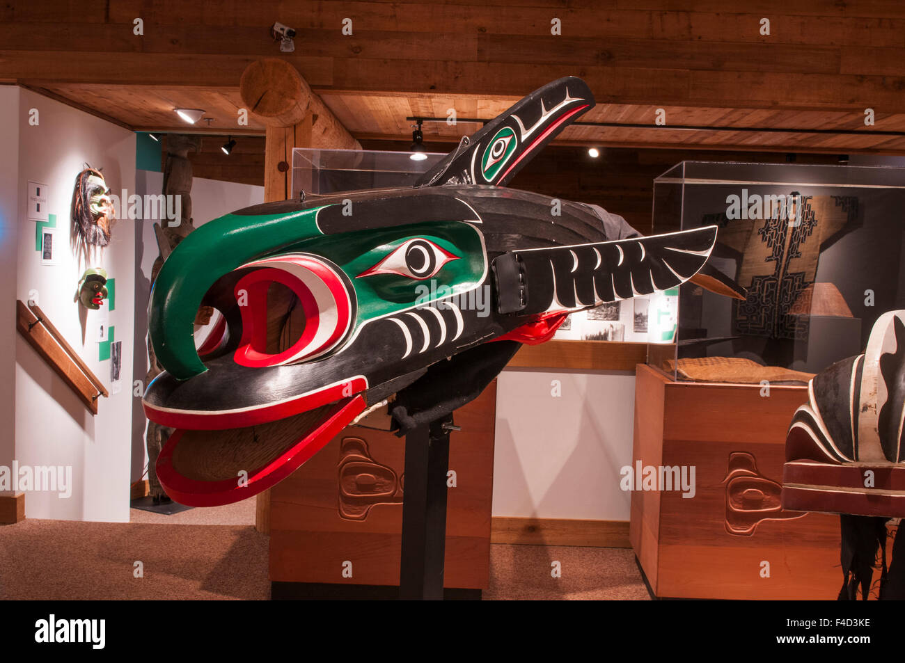 First Nation ceremonial masks at the U'Mista Cultural Centre, Alert Bay