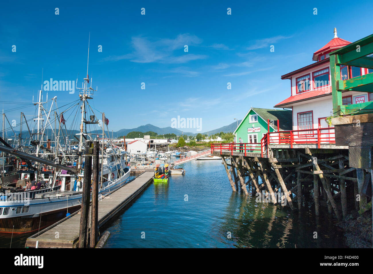 Prince Rupert harbor, British Columbia, Canada. Stock Photo