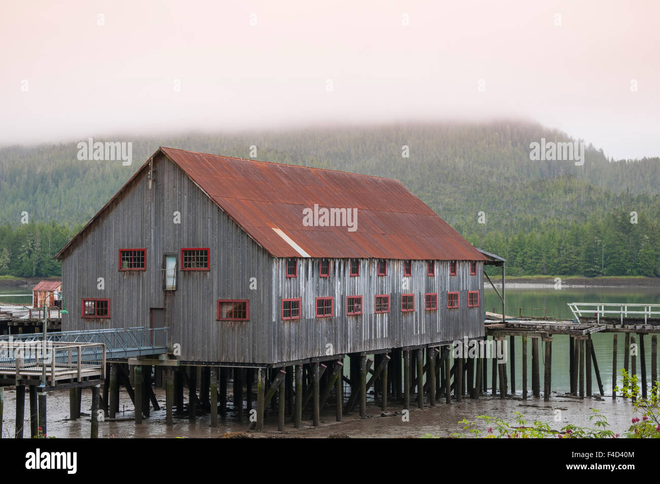 North Pacific Cannery National Historic Site Museum, Prince Rupert, British Columbia, Canada. Stock Photo