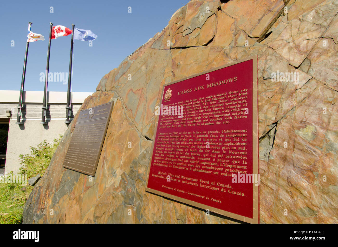 Canada, Newfoundland, L'Anse aux Meadows National Historic Site visitor