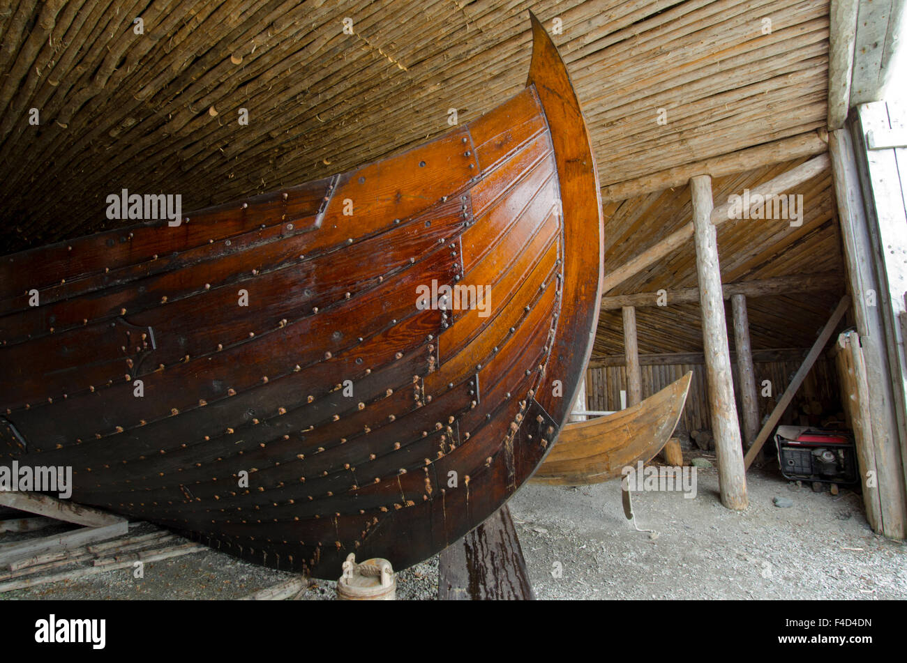 Canada, Newfoundland, L'Anse aux Meadows. Norstead Viking Village