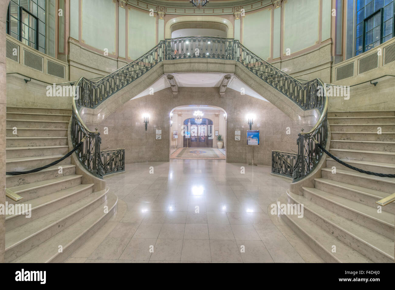 Canada, Quebec, Quebec City, Chateau Frontenac Hotel Stairway. (Large  format sizes available Stock Photo - Alamy