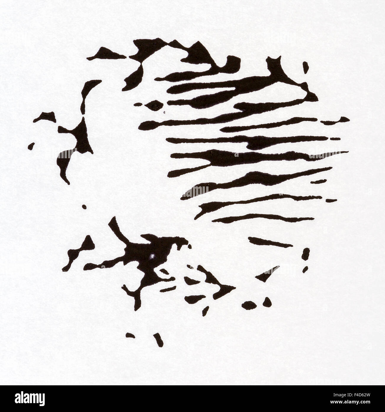 Abstract hand painted black and white acrylic arts background Stock