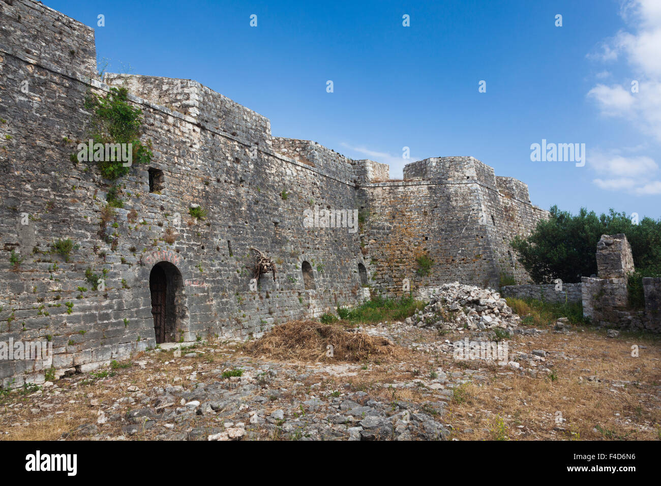 Albania, Albanian Riviera, Port Palermo, Ali Pasha Castle Stock Photo