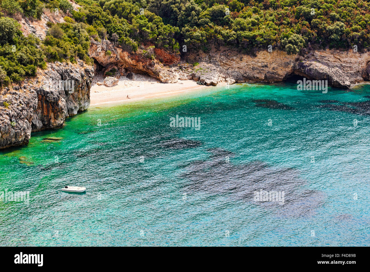 The beach Mega Drafi in Syvota, Greece Stock Photo