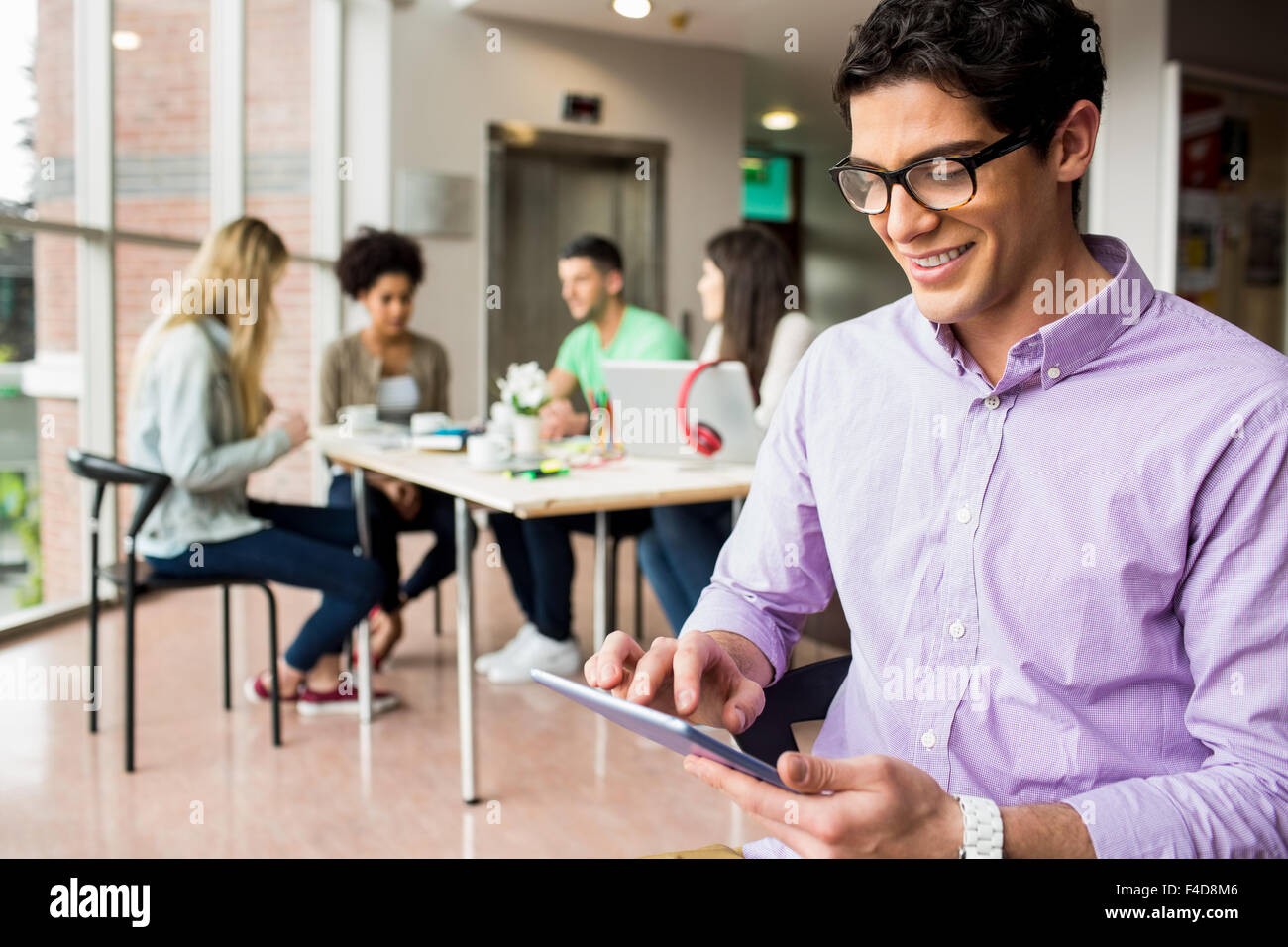 Teenager school tablet table hi-res stock photography and images - Alamy
