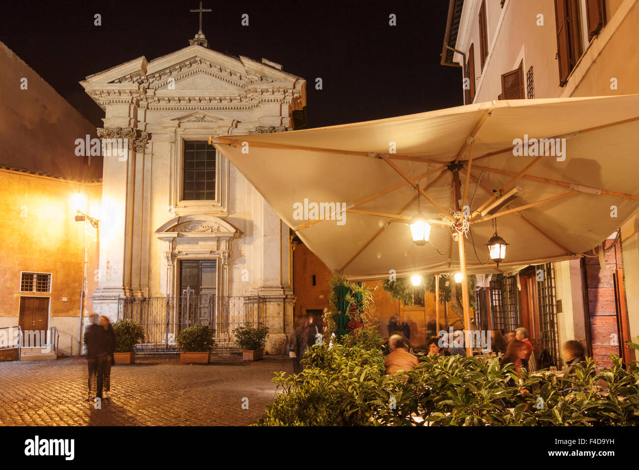 Trastevere at night, Rome, Italy Stock Photo Alamy