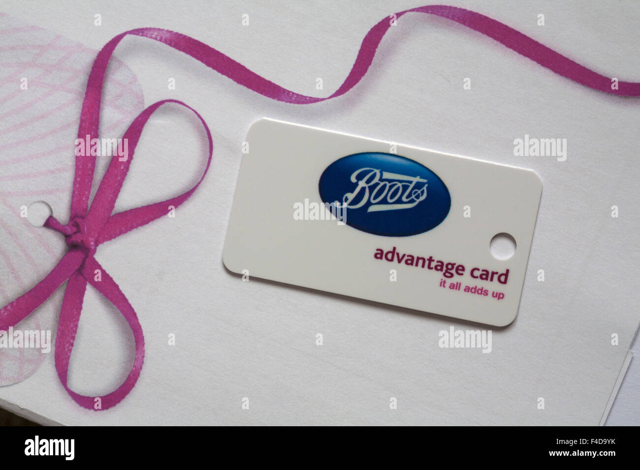 Boots Advantage card, Boots card, Boots loyalty card keyfob Stock Photo