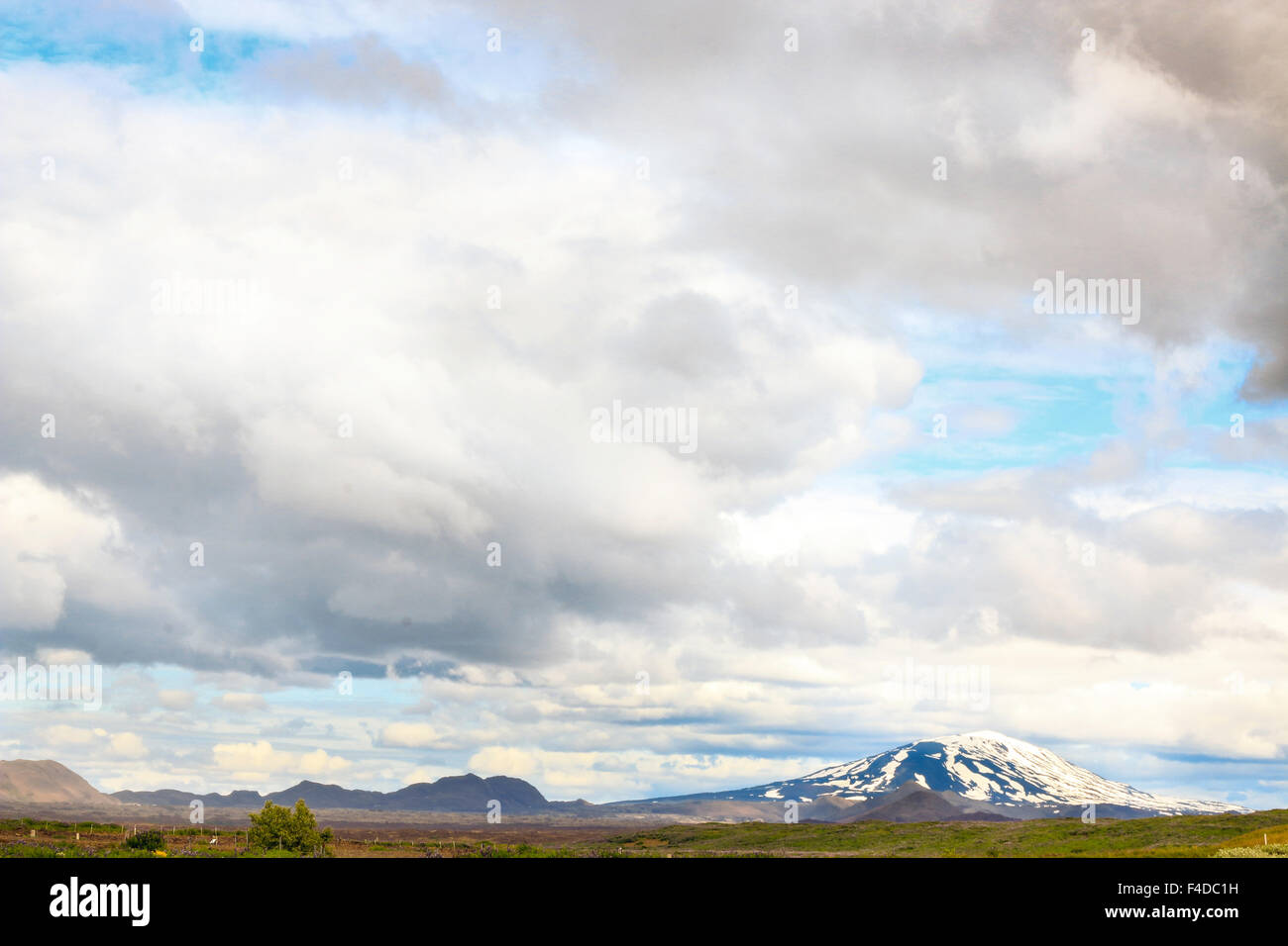 View Of Mountain Hekla In Iceland Stock Photo Alamy