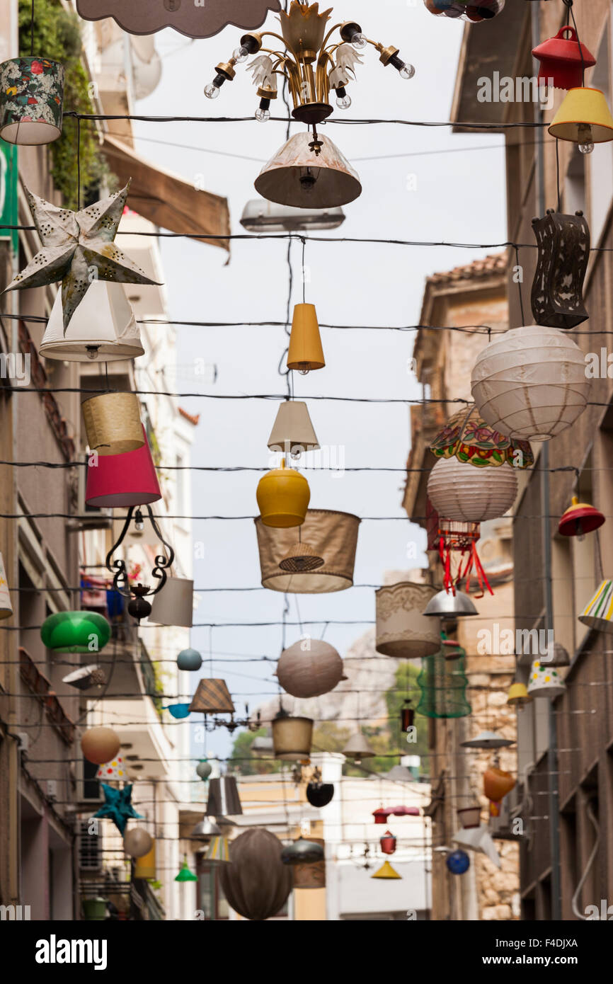 Central Greece Athens Monastiriaki Pittaki Street Hanging