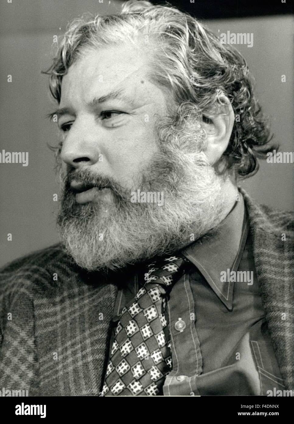 1976 - Portrait Du Comedian Peter Ustinov. © Keystone Pictures USA/ZUMAPRESS.com/Alamy Live News Stock Photo