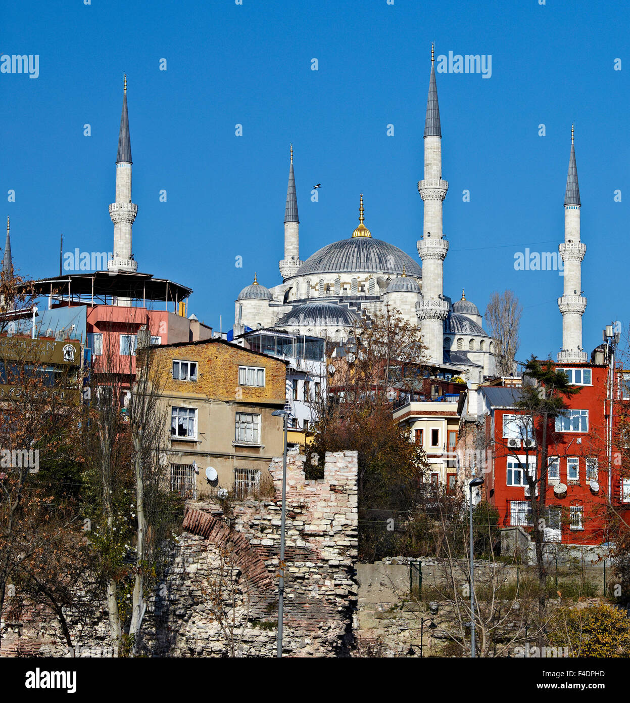 History meets nowadays Ancient ruins of Theodora Byzantine Wall in ...