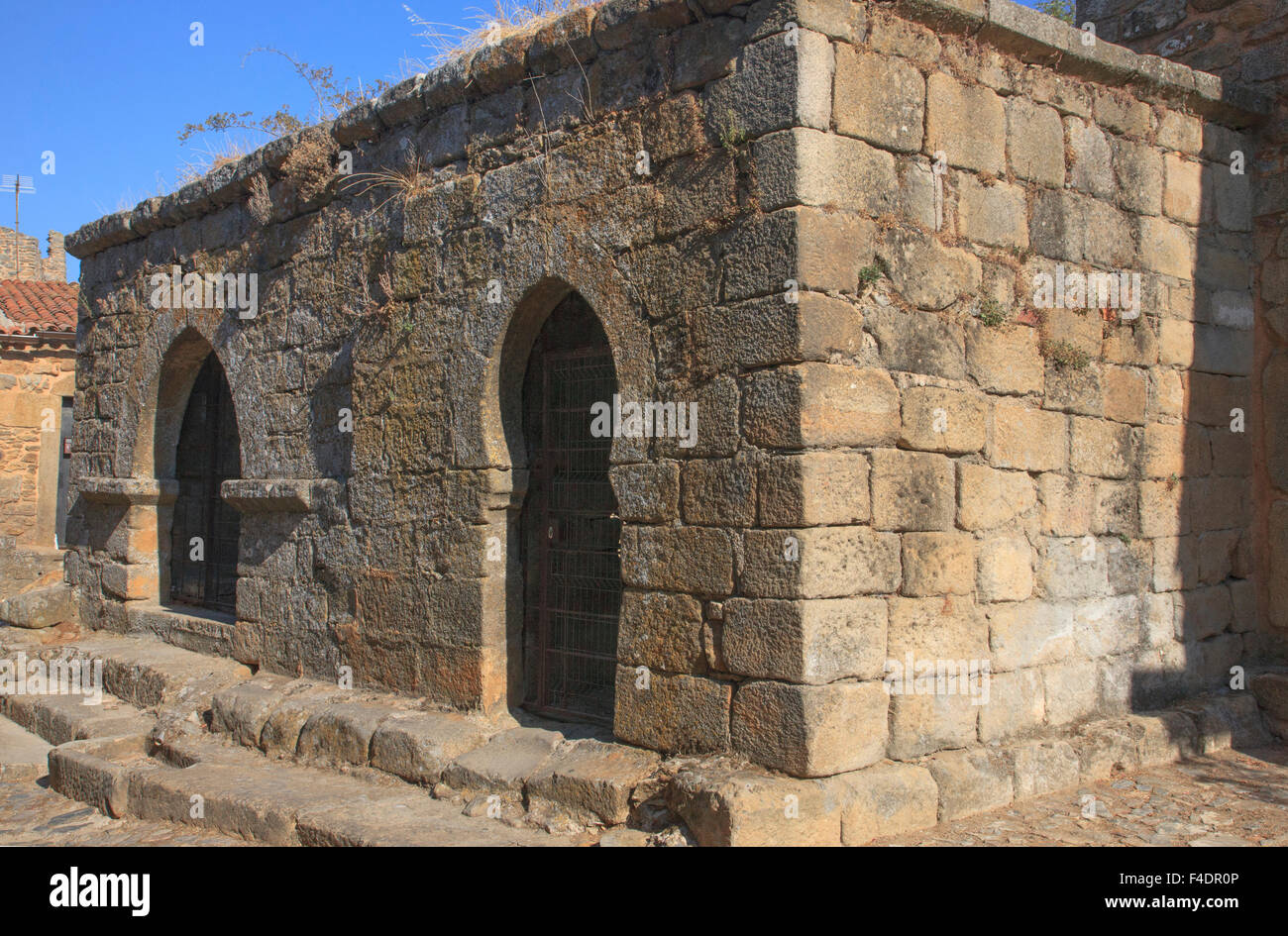 The ancient mikvah, or ritual bath, used by Jewish women. Stock Photo