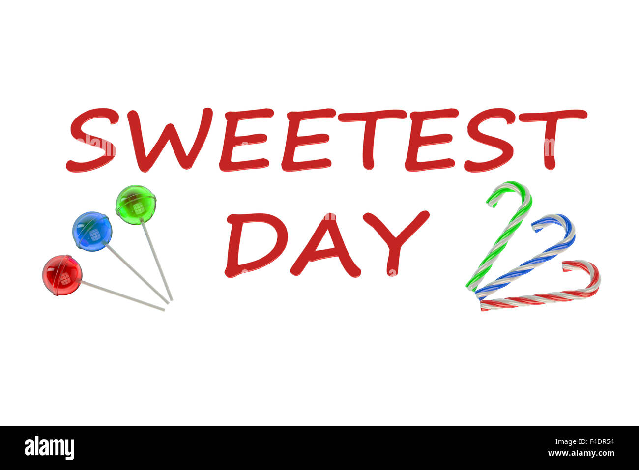 Sweetest Day isolated on white background Stock Photo Alamy