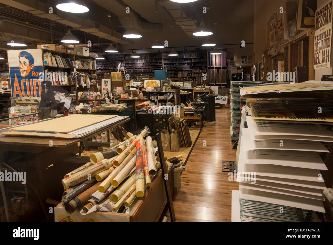 Hatch show print shop in Nashville Tennessee Stock Photo Alamy