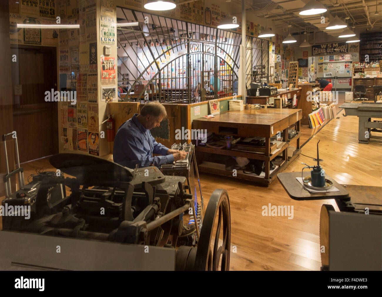 Hatch show print shop in Nashville Tennessee Stock Photo Alamy