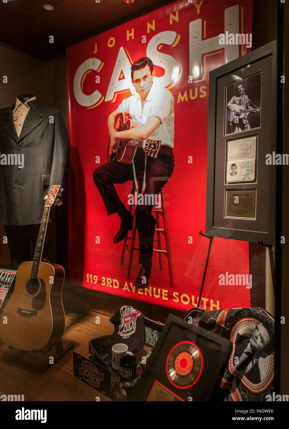 Johnny Cash museum in Nashville Tennessee Stock Photo