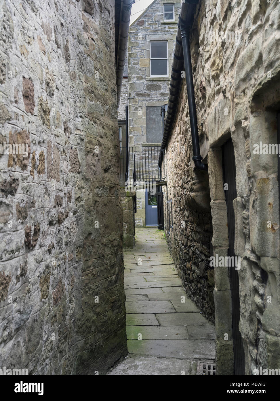 Lerwick, capital of the Shetland Islands in Scotland. Lanes and alleys
