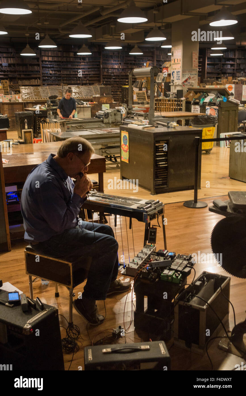 Hatch show print shop in Nashville Tennessee Stock Photo Alamy