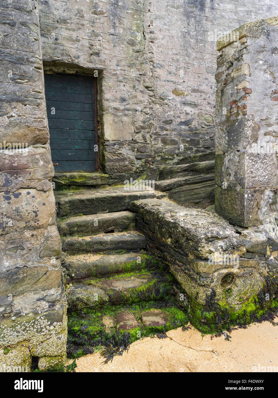 Lerwick, capital of the Shetland Islands in Scotland. Old trade houses