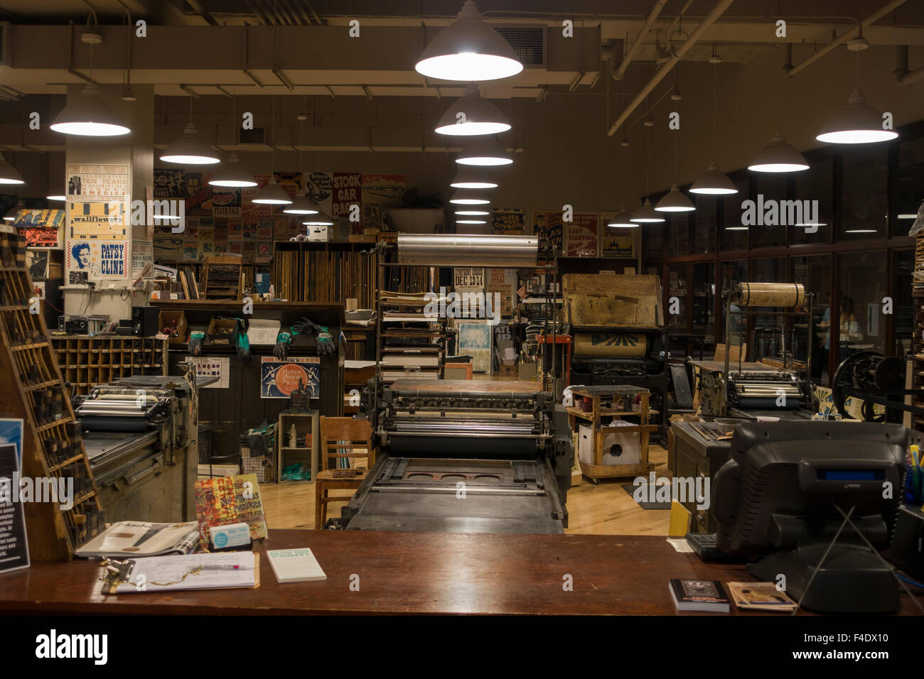 Hatch show print shop in Nashville Tennessee Stock Photo Alamy