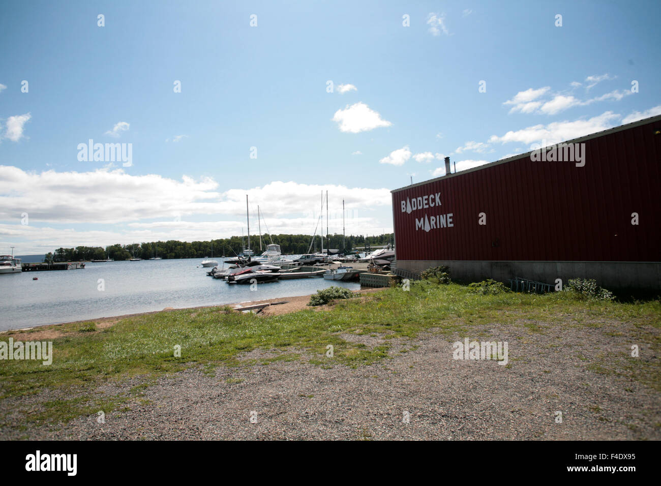 The waterfront in Baddeck, N.S Stock Photo Alamy