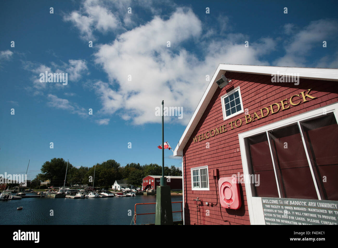 The waterfront in Baddeck, N.S Stock Photo Alamy