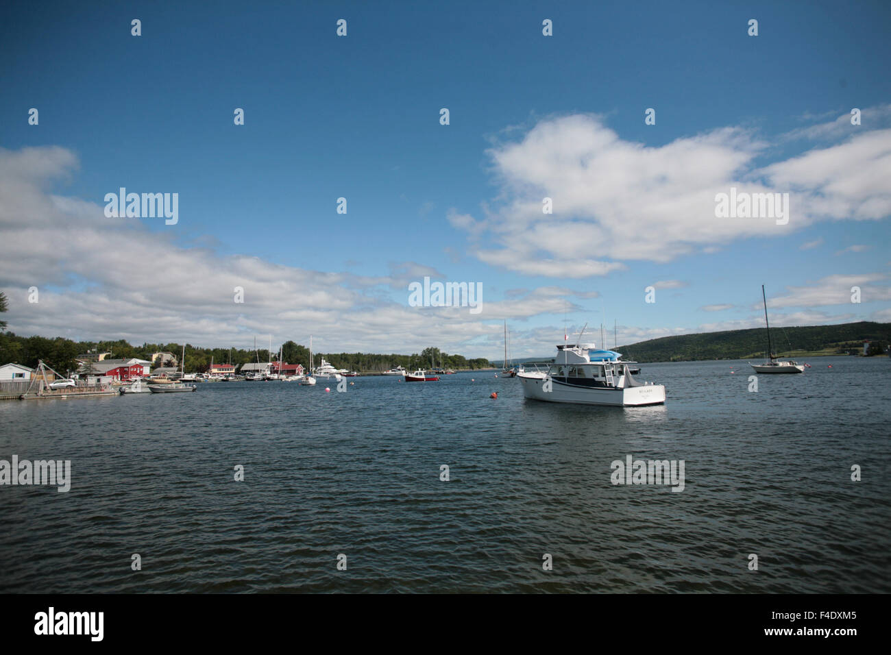 The village of Baddeck, Nova Scotia Stock Photo Alamy