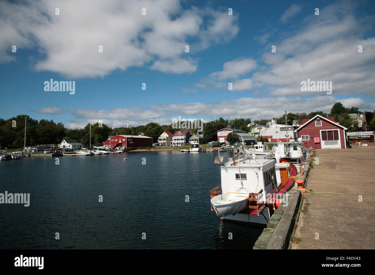 The village of Baddeck, Nova Scotia Stock Photo Alamy